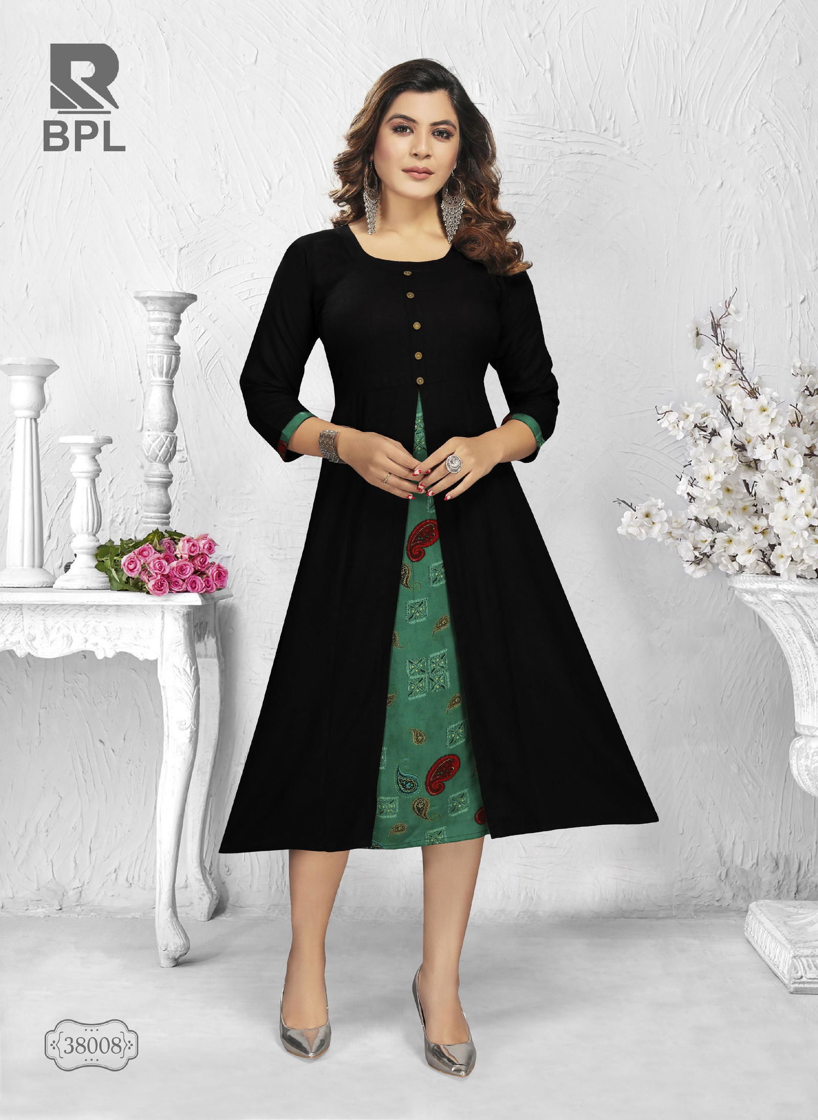 Raashi Bpl Latest Ethnic Wear Rayon Printed Anarkali Kurti Collection